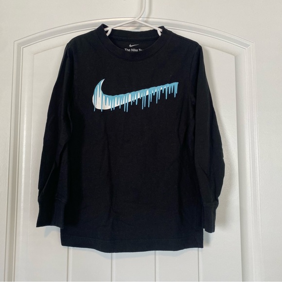 Nike Other - Nike Little Boys The Nike Tee Long Sleeve Black T Shirt Size 6